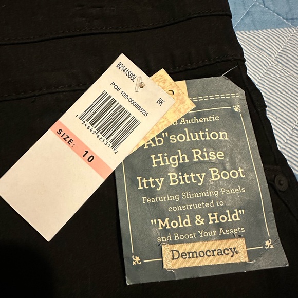 NWT Democracy "Ab"solution® Itty Bitty Bootcut Glider Jeans - Picture 5 of 16